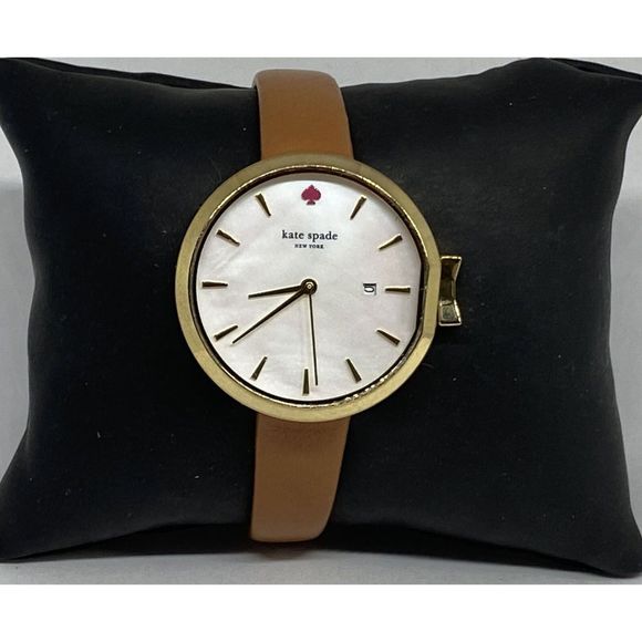 Kate Spade KSW1324 Women Leather Analog Mother of Pearl Dial Quartz Watch XX908